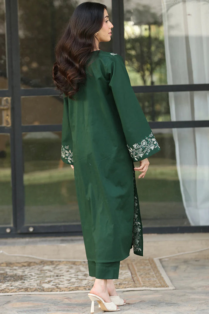 Dua -Embroidered Long Shirt 2Pc